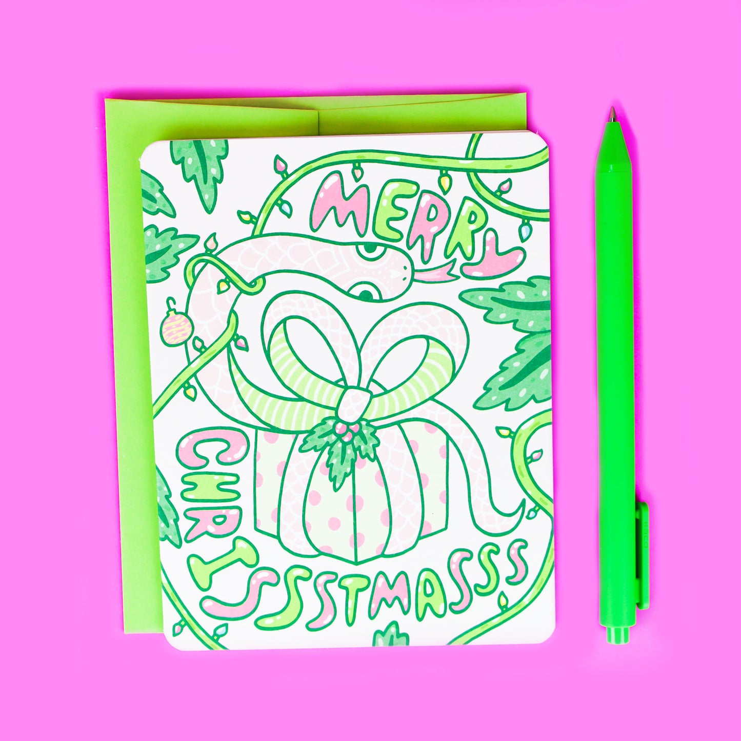 Snake-Merry-Christmas-Card-Turtles-Soup