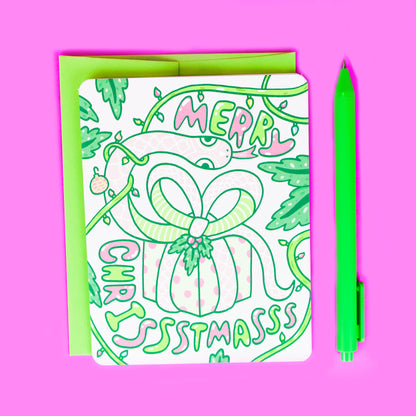 Snake-Merry-Christmas-Card-Turtles-Soup