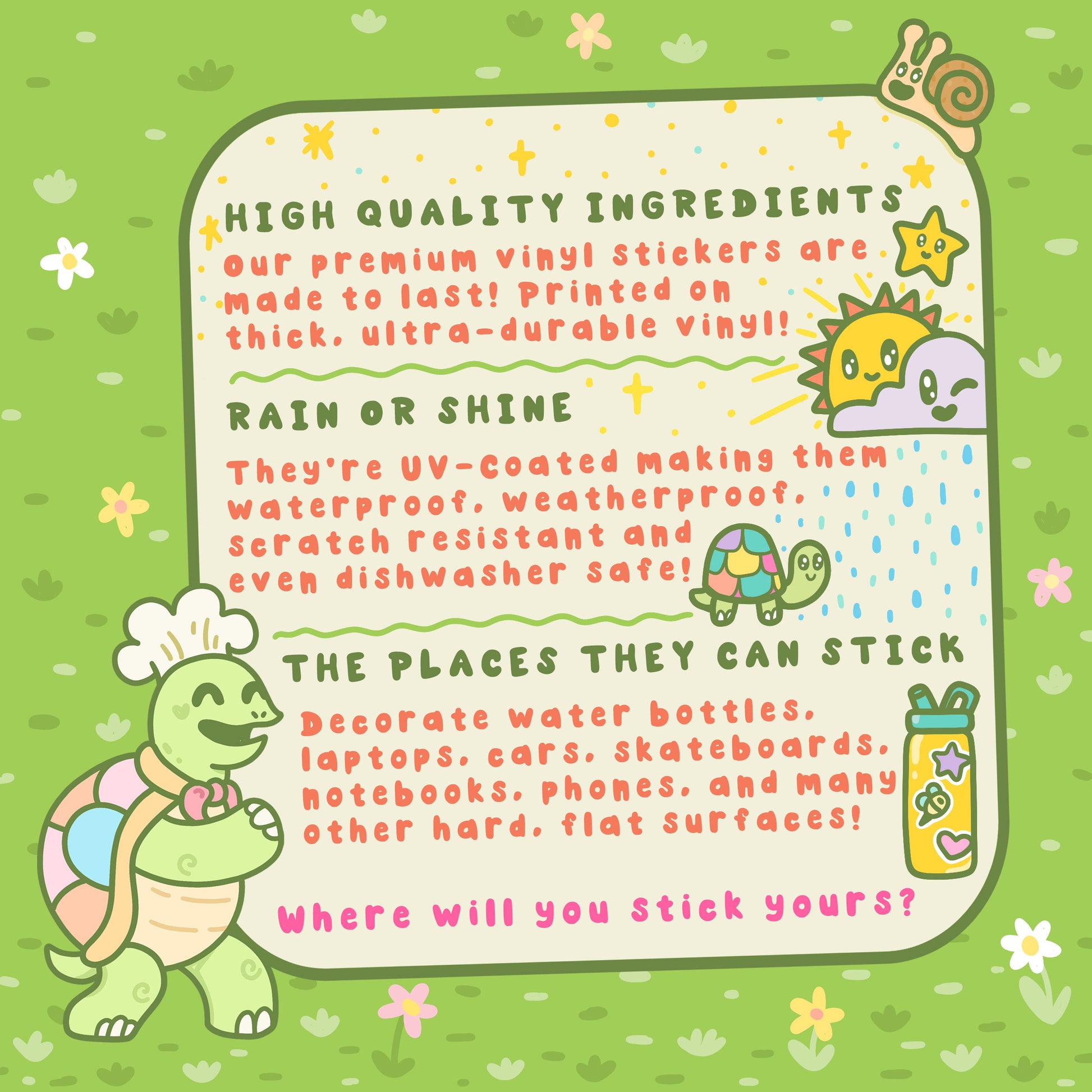 Vinyl Sticker information