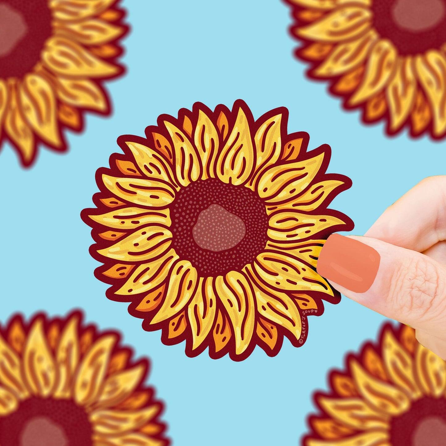 Sunflower Wildflower Vinyl Sticker