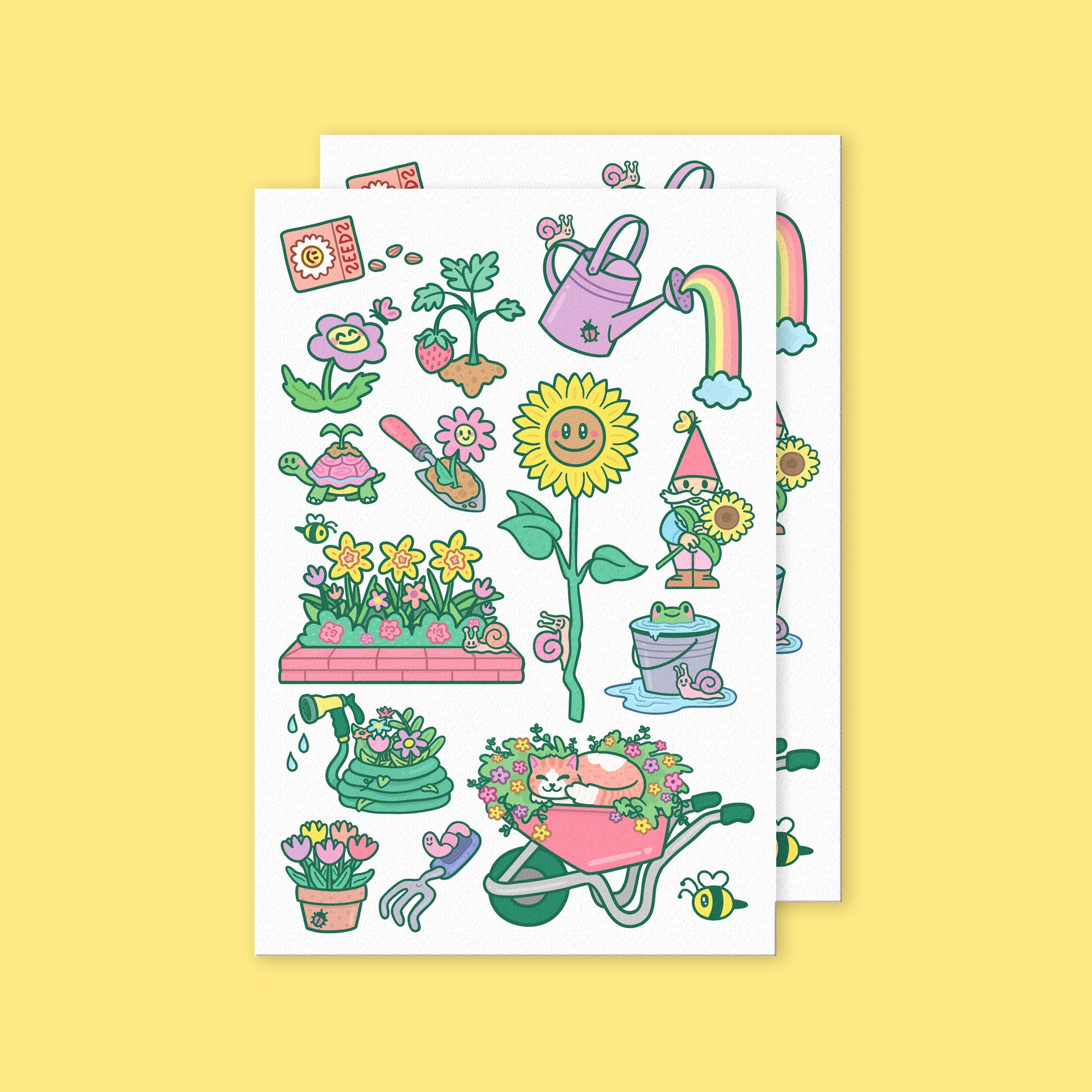 Gardening Temporary Tattoos by Turtles Soup 