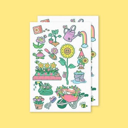 Gardening Temporary Tattoos by Turtles Soup 