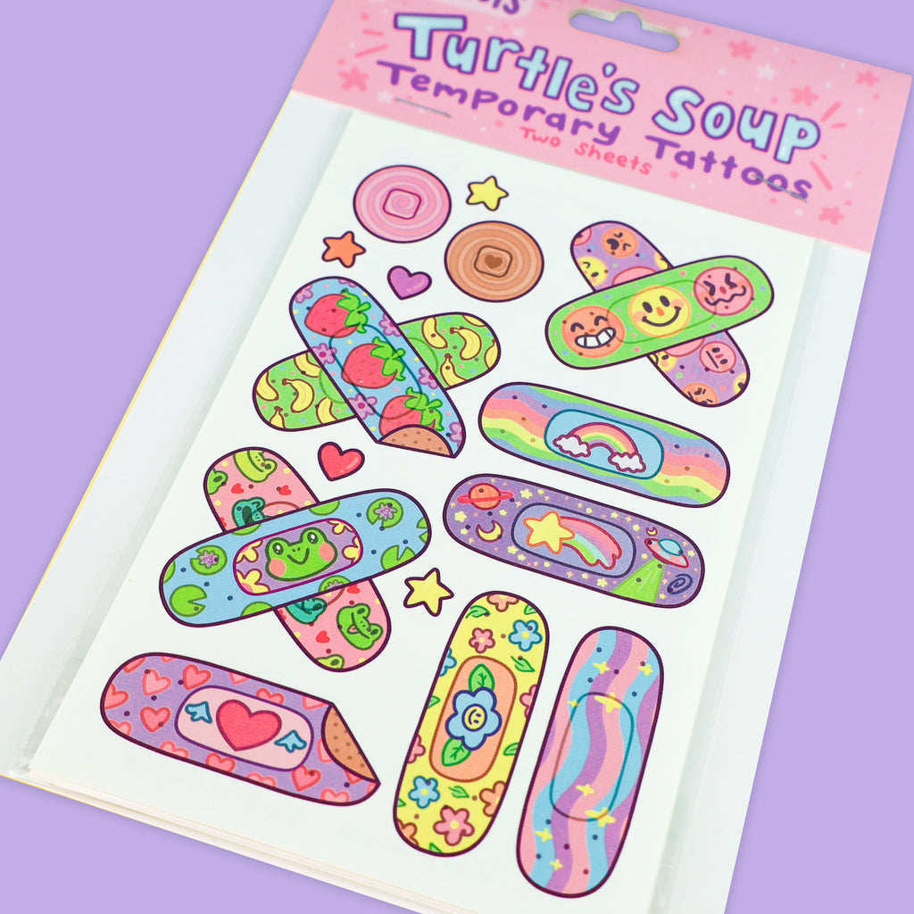 Temporary Tattoo Bandages for Festivals and Parties by Turtles Soup