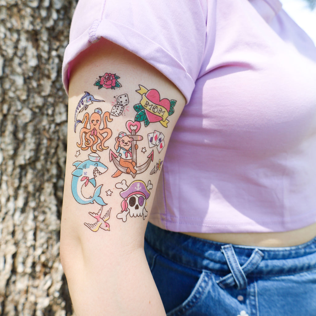 Traditional Tattoos by Turtles Soup Temporary Tattoo Art Festival Tats