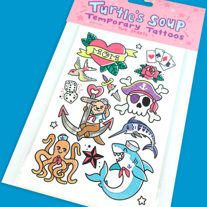 Traditional Tattoos by Turtles Soup Temporary Tattoo Art Festival Tats