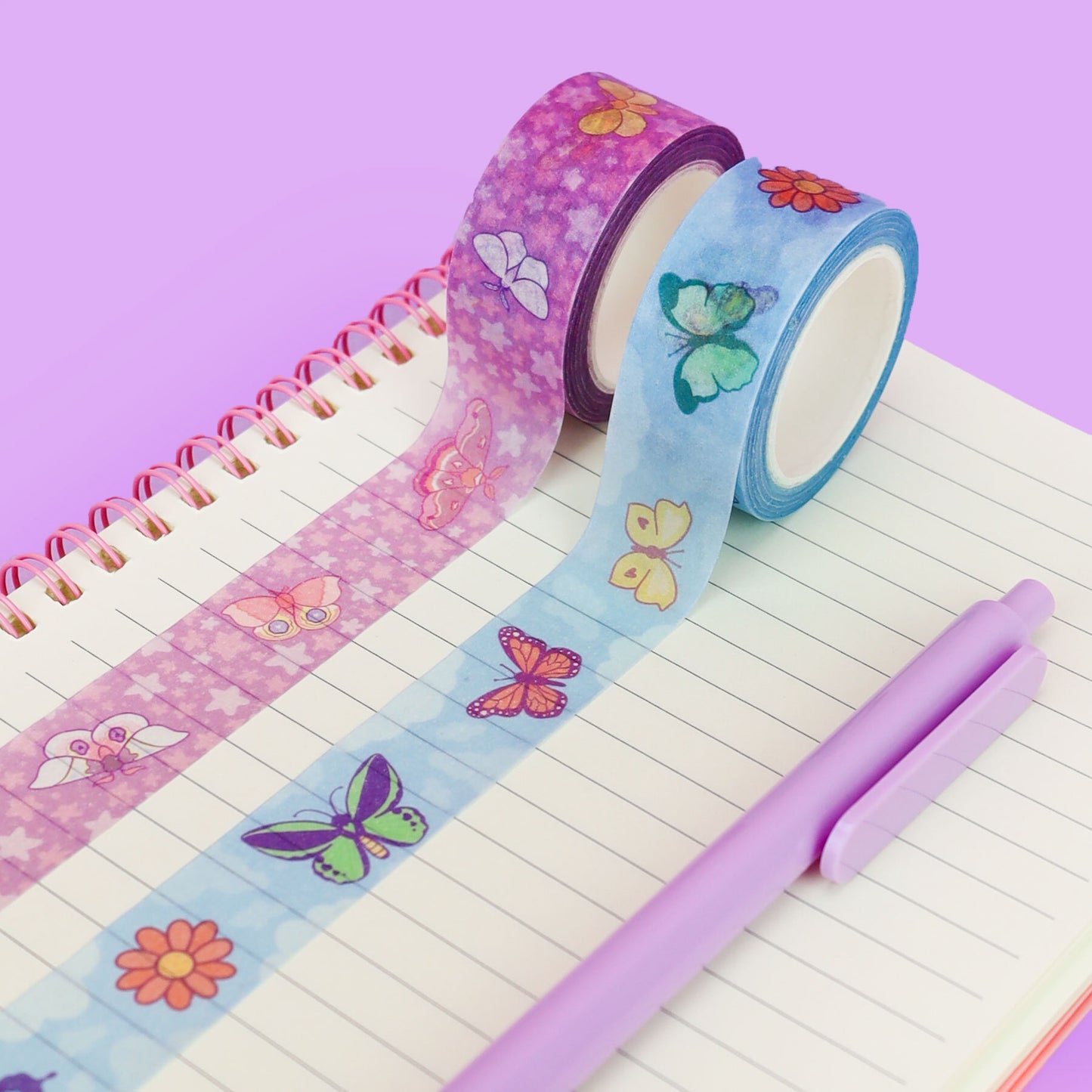 Moth and Butterflies Pack Washi Tape Set