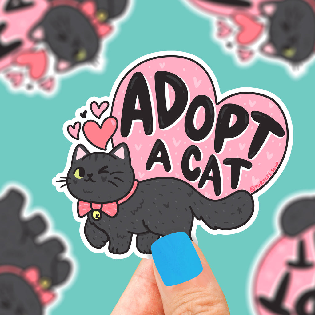 adopt-a-cat-cute-adoption-shelter-sticker-for-foster-parent-adoption-sticker-for-kitty-kitten-cute-sticker-art-by-turtles-soup-pet-parent