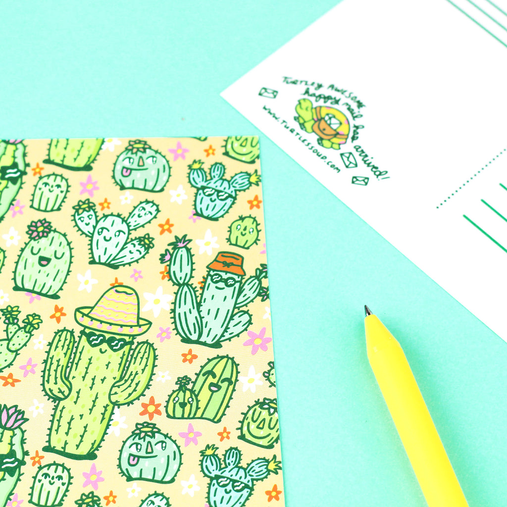 happy,cactus,postcard,flowers,summer