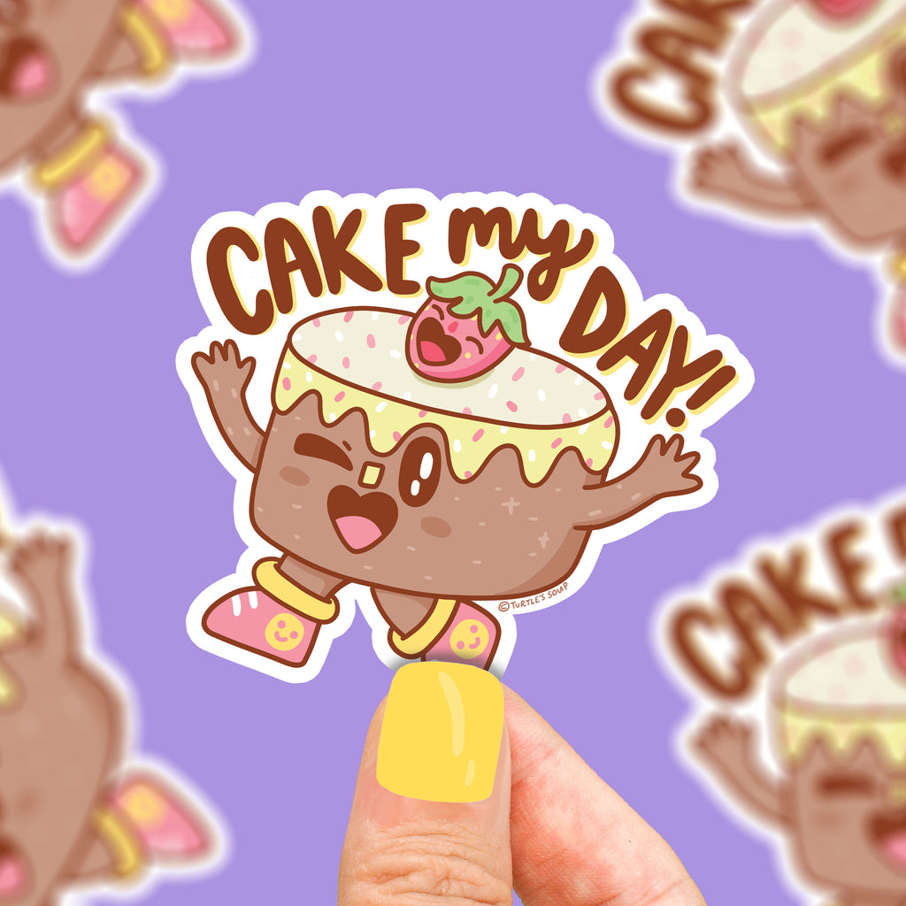 cake-my-day-funny-cake-sticker-cake-baking-pun-sweet-food-cute-sticker-art-bakery-sticker-bake-house-funny-sticker-pun-by-turtles-soup-waterproof-sticke
