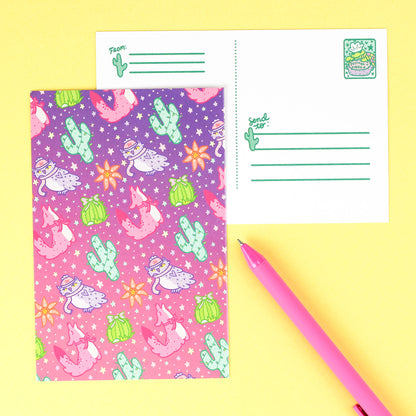 Dreamy Sonoran Animals Holiday Postcard