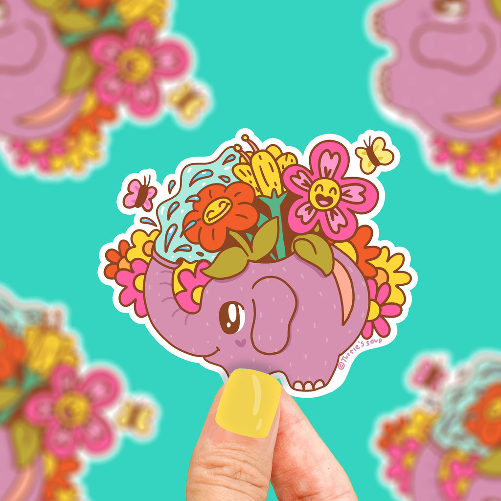 elephant-watering-can-cute-elephant-sticker-garden-gardener-decal-for-watering-can-laptop-water-bottle-cute-decal-adoable-animal-art