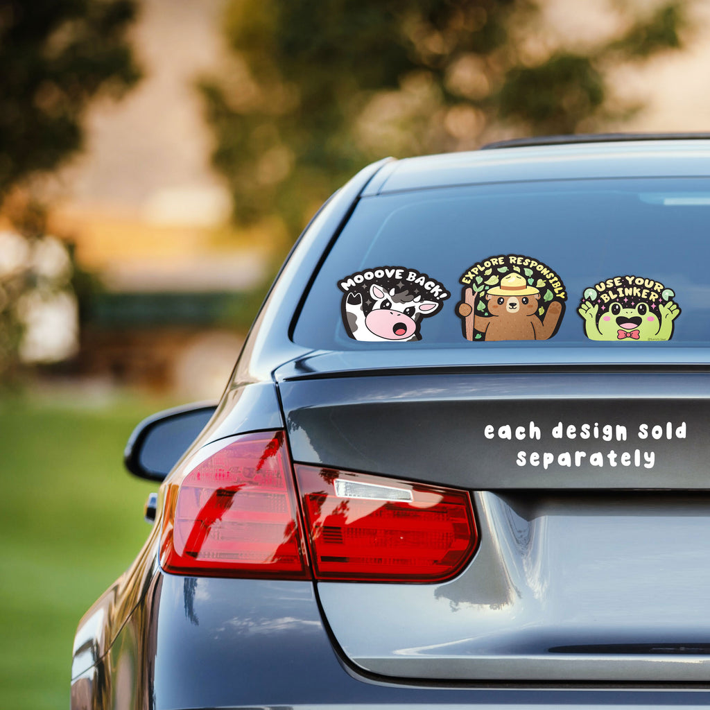 peek a  boo car stickers by turtles soup