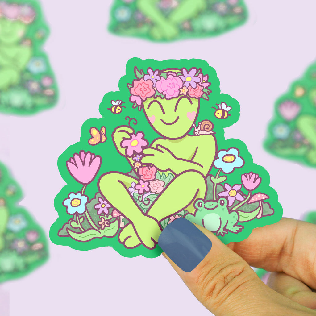 floral-garden-alien-cute-enchanted-art-turtles-soup-flowers-extraterrestrial-mushrooms-vinyl-sticker.