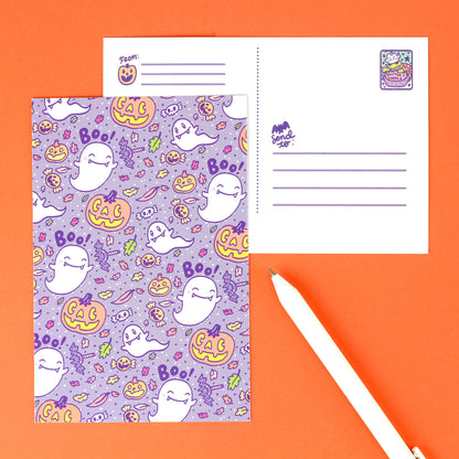 Halloween Ghosts Postcard