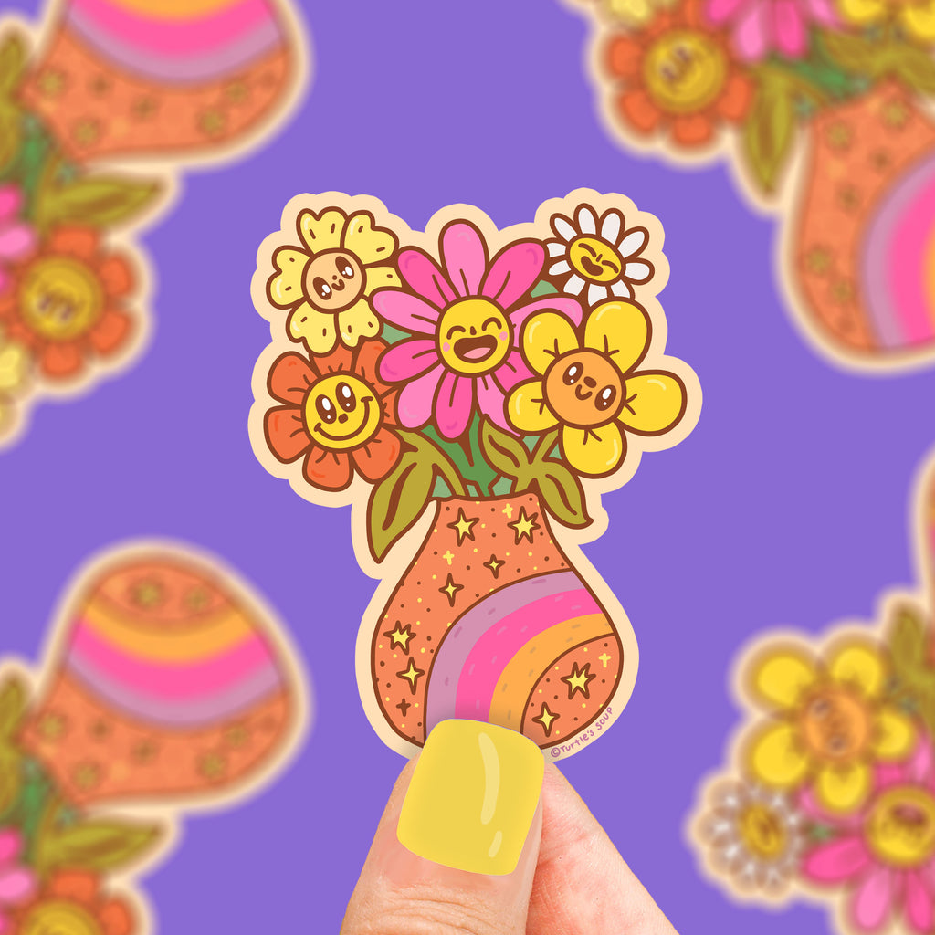    happy-flowers-flower-vase-cute-vinyl-sticker-flower-shop-floral-decal-bouquet-sticker-art-by-turtles-soup-cute-stickers