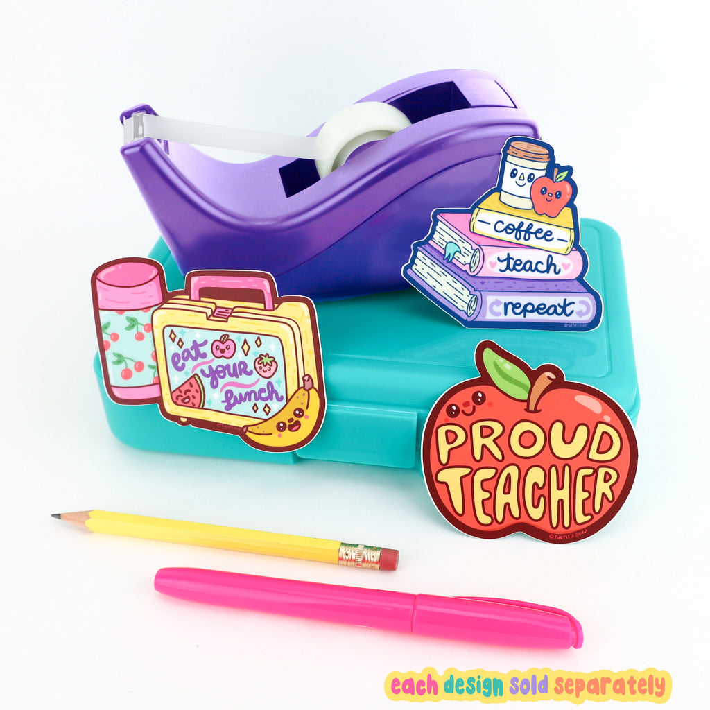 back to school stickers by turtles soup