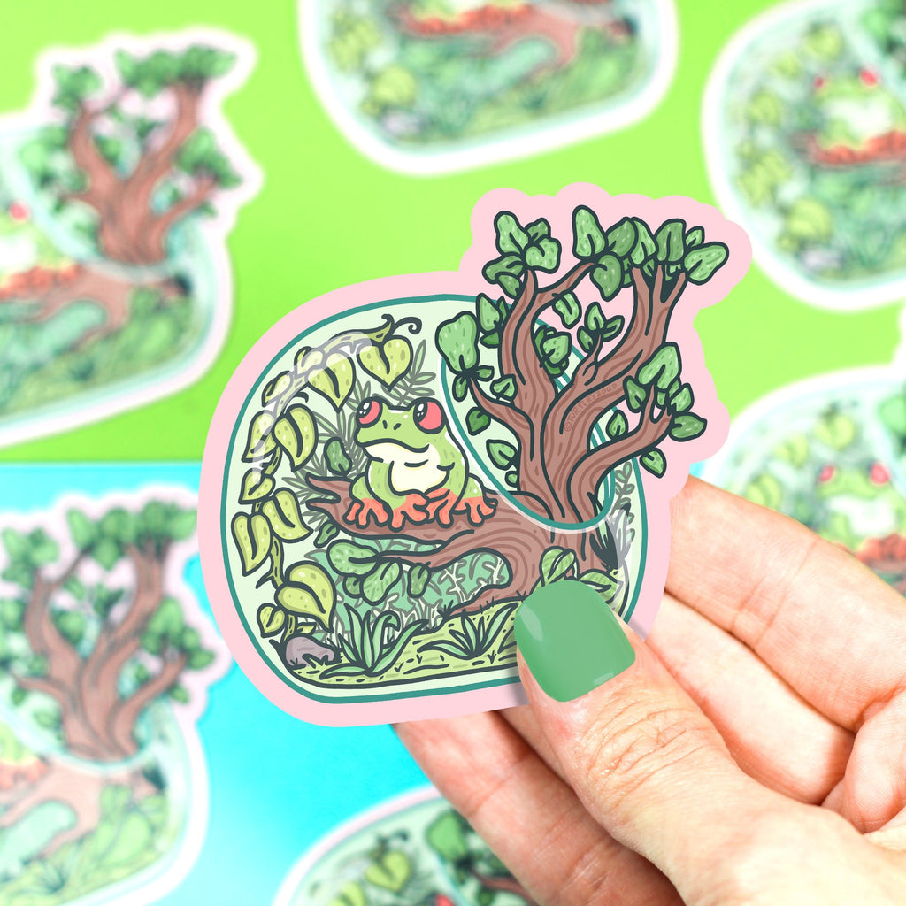 tree-frog-terrarium-vinyl-sticker-plants-weatherproof-die-cut-jungle-planner