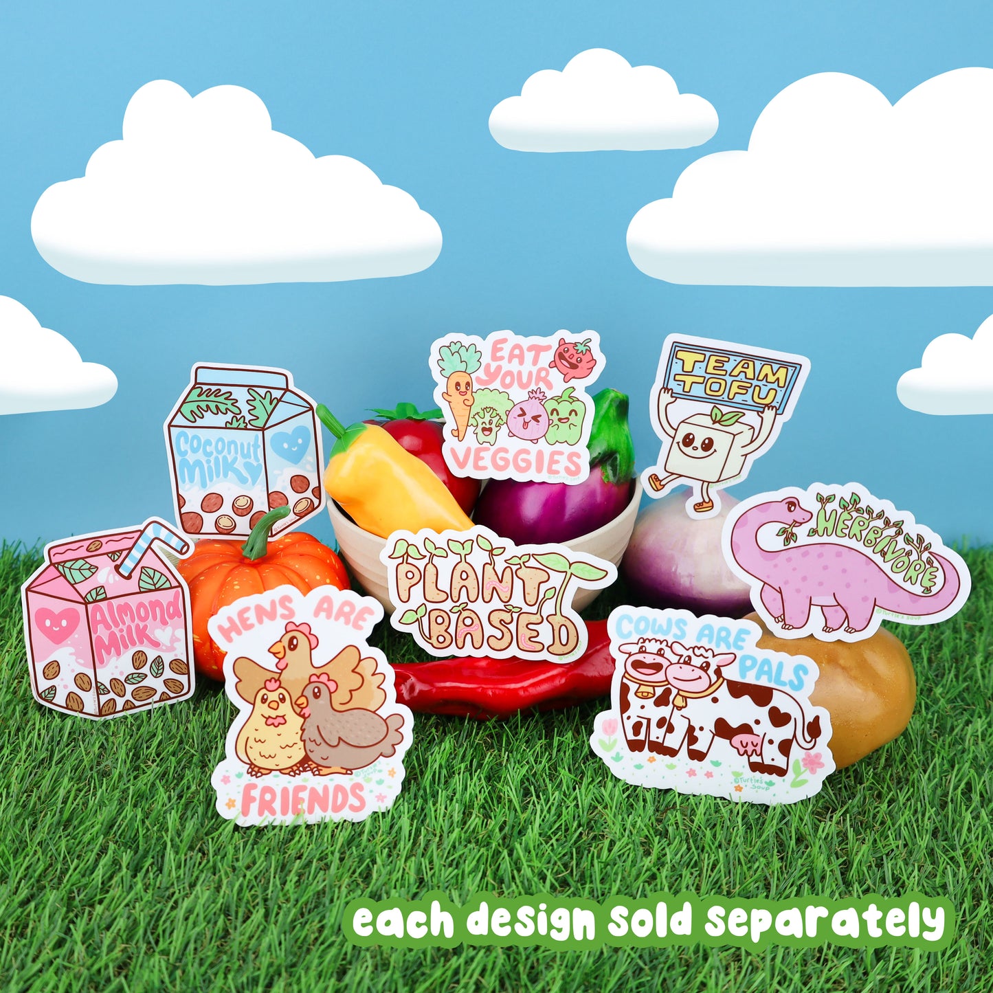 vegan vinyl stickers